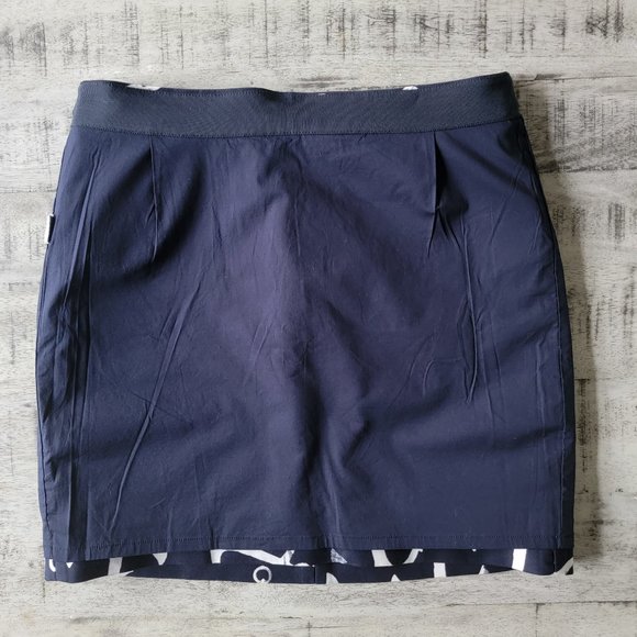 J. Crew Navy and White Nautical Anchor Skirt 4 - Picture 3 of 6
